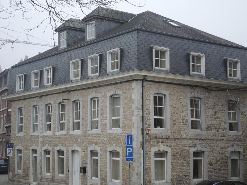 Ce studio se trouve au troisième étage à droite vu du hall avec son revêtement en marbre et dispose d'une surface habitable d'environ 45 m². La répartition est la suivante, living avec chambre à coucher, cuisine séparée non équipée, salle de bain avec WC ainsi qu'un raccordement pour machine à laver. Ce studio se distingue par une belle vue sur le coeur de la ville. Chauffage électrique efficace, compteurs séparés, entrée latérale séparée.