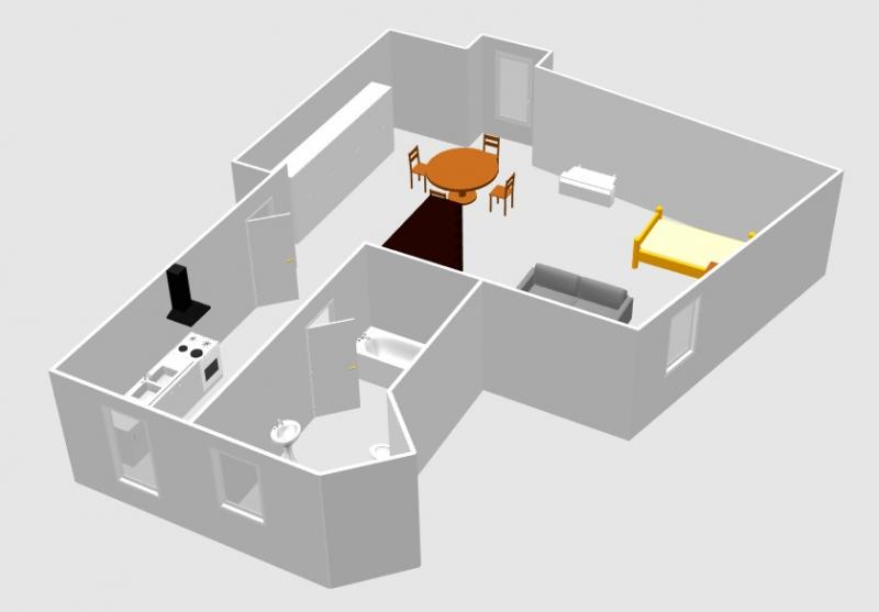 Geräumiges Studio im 3.OG rechts im Herzen Eupens in 4700 Eupen | Studio Zentrum Eupen 