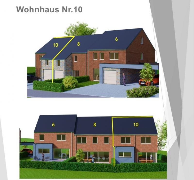 Neues Reiheneckhaus  zu verkaufen  in 4828 Hergenrath - Haus nr 4 